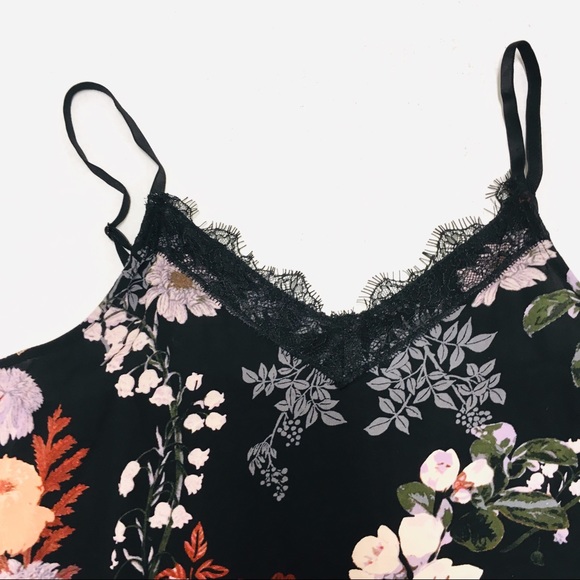 🆑 NWT Tahari floral lace chemise slip M L - Picture 4 of 5